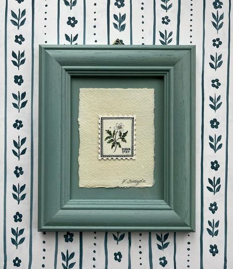 Florence Sweryda on Instagram: "10th of March Stamp: Wood Anemone. Available in my shop.  A weekly stamp, no rules, no particular theme. Just something from that week. We walked Dilys in the little woods and I saw my first wood anemone of this year. Bit of a relief to see these come up 🤍" Painted Photo Frames, Wood Anemone, Stamp Frame, Watercolor Stamps, Shabby Chic Frames, No Rules, Paint Types, Cozy Decor, March 19