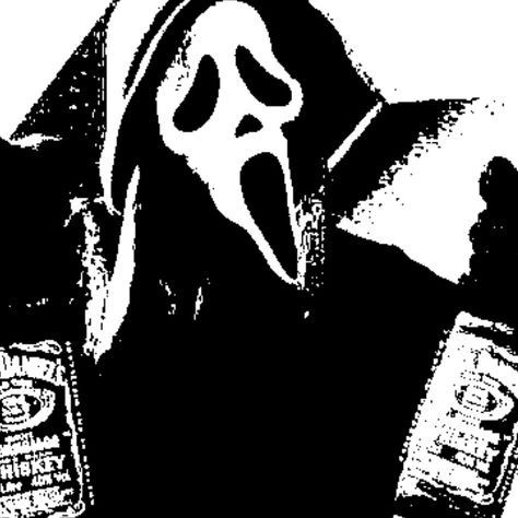 black and white aesthetic girl core Ghost Face Black And White, Face Black And White, Black And White Contrast, Ghost Face, High Contrast, Ghost, Gif, Black And White, Drawings