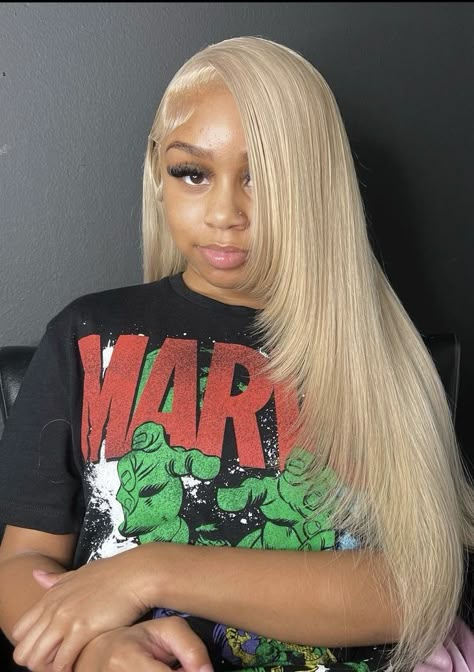 Colored Hairstyles, Wig Installs, Frontal Wig Hairstyles, Flat Irons, Lace Fronts, Birthday Hair, Front Lace Wigs, Frontal Hairstyles, Ribbon Hairstyle