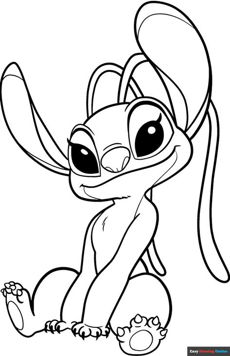 Free, printable Angel from Lilo and Stitch coloring page for kids. Print it out or color it online. https://easydrawingguides.com/coloring-pages/angel-from-lilo-and-stitch/ Lilo Coloring Pages, Stitch And Angel Drawing Coloring Pages, Lilos Doll Drawing, Stitch And Angel Coloring Pages Free Printable, Stitch Disney Coloring Page, Cool Coloring Pages Creative, Stitch Coloring Sheets, Toothless Coloring Pages, Stitch And Angel Drawing