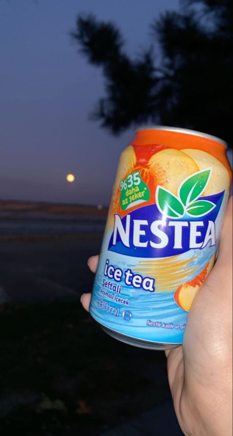 #moon #drink #vibes Nestea Iced Tea Aesthetic, Nestea Iced Tea, Moon Drink, Talking To The Moon, Fanta Can, Ice Tea, Feeling Hungry, To The Moon, Iced Tea