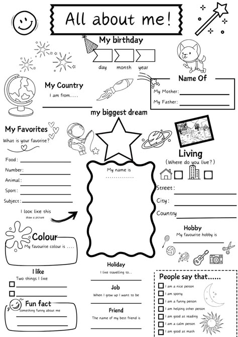 All About Me Survey Printable,getting to Know You, Coworker Questions, Employee Favorite Things Appreciation Student Identification - Etsy Get To Know Students Questionnaire, Get To Know Me Student Worksheet, All About Me Worksheet Middle School, Get To Know You Worksheet, Best Friend Questionnaire, Get To Know You Template, Finish The Picture Printable, Get To Know Your Teacher Printable, All About Me Kindergarten Printable Free