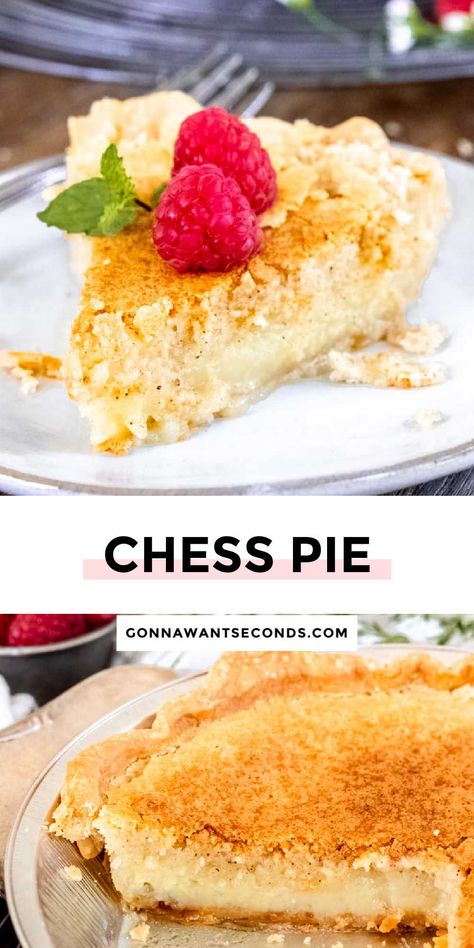 Chess Pie Easy Chess Pie, Pecan Chess Pie, Southern Pies, Chess Pie Recipe, Lemon Icebox Pie, Butterscotch Pie, Favorite Pie Recipes, Chess Pie, Icebox Pie