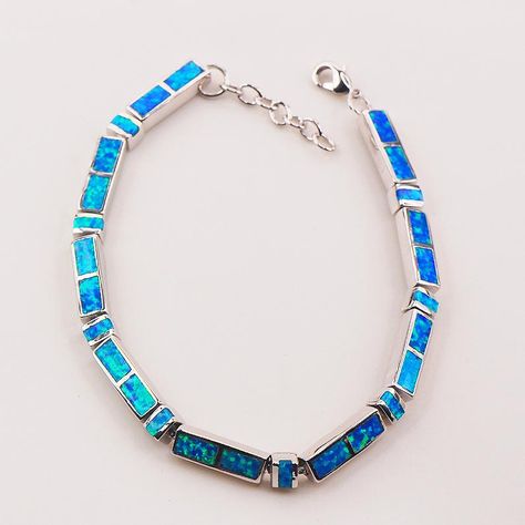 [Visit to Buy] Blue Fire Opal 925 Sterling Silver Bracelet  P84 8"  Free Ship High quantity Factory price #Advertisement Blue Fire Opal, Blue Fire, Jewelry Bracelet, Sterling Silver Bracelet, Fire Opal, Silver Bracelets, Sterling Silver Bracelets, Fashion Bracelets, Turquoise Bracelet