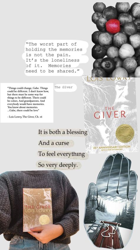 Pt.4 the giver (also a giver quartet appreciation) The Giver Lois Lowry, Lois Lowry, The Giver, Book Projects, 25th Anniversary, A Blessing