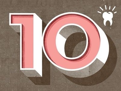 Dribbble - 10 Toothed Ava by goldlunchbox #icon #numbers Typography Numbers, Painting Lettering, Cool Numbers, Sign Painting Lettering, Personal Branding Design, Best Typography, 10 Number, Typography Images, Wedding Letters