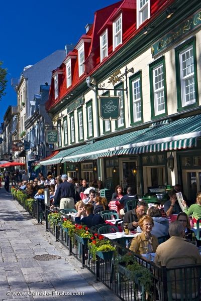 Street Cafes Place D Armes Quebec City Cafe Street, Chateau Frontenac, Quebec City Canada, Street Cafe, Old Quebec, Canada Photos, Outdoor Cafe, O Canada, Explore Canada