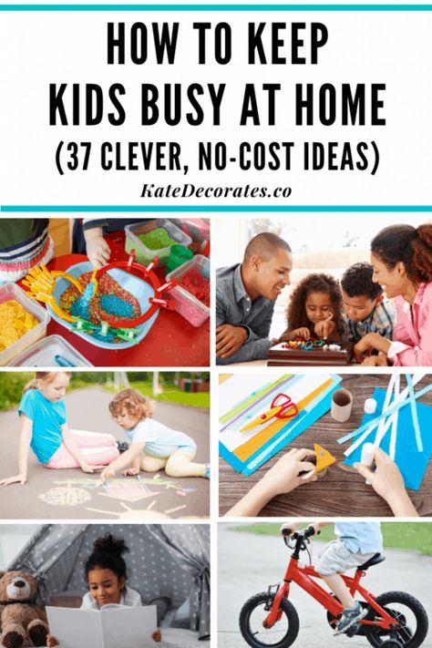 How to Keep Kids Busy at Home: 37 FREE Things to Do | Kate Decorates Things To Keep Kids Busy At Home, Encouragement For Kids, Activities To Keep Kids Busy, Positive Parenting Toddlers, Belly Wraps, Summer Boredom Busters, Positive Parenting Quotes, Gen Z Wedding, Kids Activities At Home