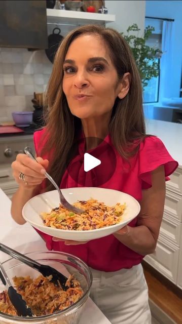 Joy Bauer MS, RDN on Instagram: "BUFFALO CHICKEN SLAW to spice up your week! 🌟🔥
 
Last week, I shared my Buffalo Coleslaw on the @todayshow, and I promised to elevate it into a protein-packed entree with chicken... WELL, HERE IT IS! 💪✨
 
What’s in the secret sauce?

Cottage cheese + Greek yogurt + lemon juice + hot sauce + seasonings = a creamy, protein-packed, flavorful combo. (Mayo who?!)
 
P.S. This dish is mildly spicy, but if you’re a fellow heat lover, kick it up a notch with an extra drizzle of hot sauce on your portion! 🌶️😉
 
Want the full recipe? Comment “COLESLAW” and I’ll DM you the link. 💌 Or head to joybauer.com – just click the link in my profile ➡️ @joybauer 

https://joybauer.com/healthy-recipes/buffalo-chicken-slaw/

#coleslaw #easyrecipes #healthyrecipes #summer #su Buffalo Chicken Slaw, Buffalo Chicken Slaw Joy Bauer, Cottage Cheese Buffalo Chicken Salad, Buffalo Coleslaw, Bluezone Recipes, Buffalo Chicken Sauce, Joy Bauer, Chicken And Cabbage, Greek Yogurt Recipes