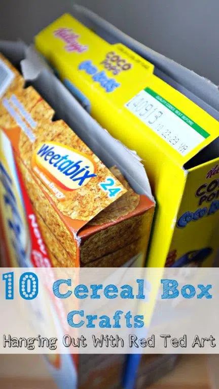 Cereal Box Craft For Kids, Cereal Box Crafts, Cereal Box Craft, Recycle Projects, Recycling Projects, Red Ted Art, Box Crafts, Cardboard Box Crafts, Cardboard Toys