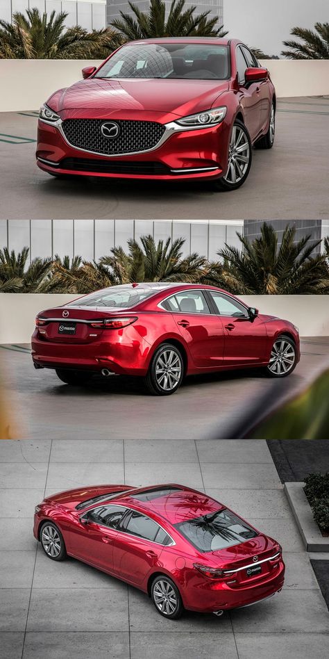 Mazda Sedan, Mazda Car Aesthetic, Red Mazda, Mazda Concept Car, Car Yard, Mazda 6 Sedan, Mazda Cx3, Mazda Mazda3, Mazda 3 Sedan