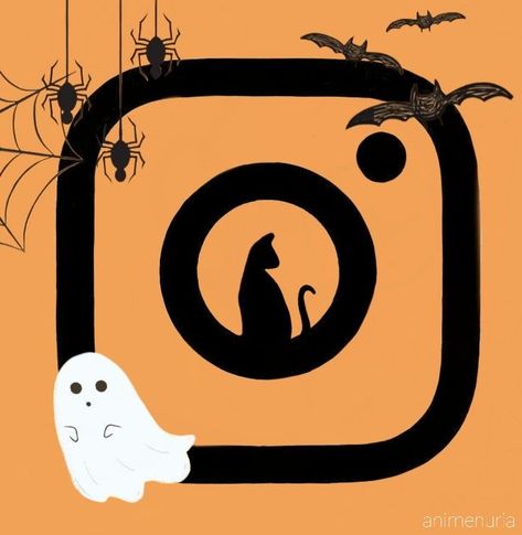 Fall App Icon Instagram, Spooky Iphone App Icons, Halloween App Icons Snapchat, Instagram Halloween Icon, Halloween App Icons Instagram, App Icon Halloween Aesthetic, Widget Icon Halloween, Halloween App Covers, Instagram Fall Icon