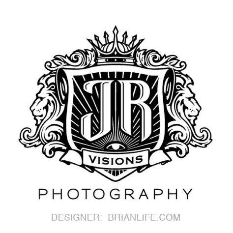 Logo of J R photography R Photography Logo, Photography Vector, Photography Branding Design, Vision Photography, Lion Logo, Brand Logos, Restaurant Logo Design, Logotype Design, Badge Logo