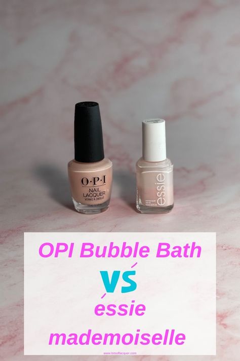 Essie Mademoiselle Nail Polish, Essie Mademoiselle, Essie Ballet Slippers, Opi Bubble Bath, Essie Nail Colors, Essie Nail Polish, Bubble Bath, Nail Lacquer, Essie