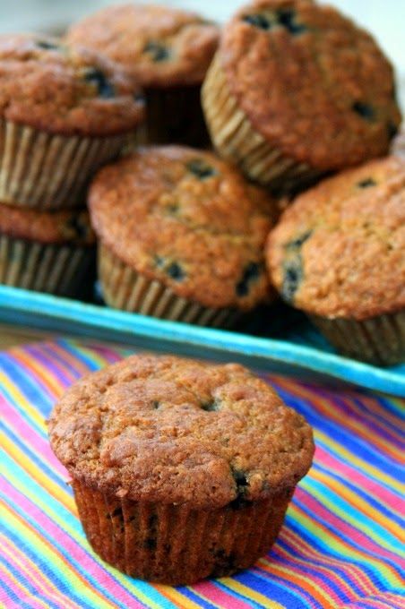 Wholesome Blueberry Wheat Germ Muffins Wheat Germ Muffins, Wheat Germ Recipes, Whole Wheat Blueberry Muffins, Date Muffins, Healthy Blueberry Muffins, Muffins Healthy, Berry Muffins, Cooking Bread, Healthy Muffin Recipes