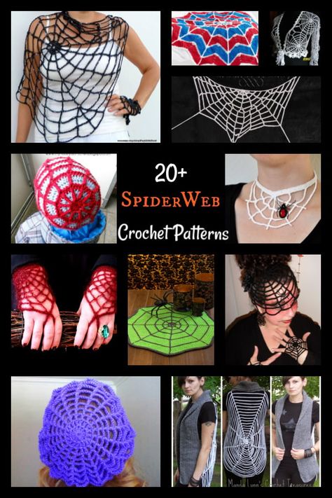 20+ Crochet SpiderWeb Patterns Free & Paid - Page 4 of 5 Spiderweb Crochet, Halloween Doily, Crochet Spiderweb, Crochet Spider, Halloween Fall Crafts, Halloween Hat, Loom Knitting Projects, Halloween Crochet Patterns, Crochet Shawl Pattern Free