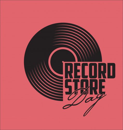 Black vinyl record store day flat concept Premium Vector | Premium Vector #Freepik #vector #vintage #label #music #party Vinyl Logo Design, Vintage Inspired Logo, Record Store Logo, Store Logo Ideas, Music Label Logo, Recording Studio Logo, Cool Logo Ideas, Vinyl Graphic Design, Record Logo