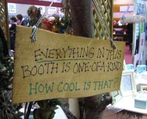 craft booth display ideas | Bring a small waste/garbage can!! Carmen from Beyond the Fringe ... Fair Setup, Booth Display Ideas, Jewerly Display, Cow Craft, Craft Show Booths, Stall Display, Stand Feria, Craft Show Booth, Craft Booth Display