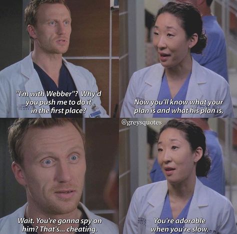 Crowen Christina Greys Anatomy, Greys Anatomy Quotes, Cristina And Owen, Anatomy Memes, Grey's Anatomy Doctors, Kevin Mckidd, Gray's Anatomy, Grays Anatomy Tv, Memory Words