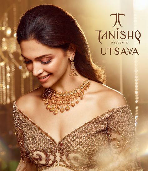 Tanishq Jewellery, Dipika Padukone, Dark Beauty Photography, Deepika Padukone Style, Bridal Gold Jewellery Designs, Bridal Gold Jewellery, Bollywood Actors, Deepika Padukone, Bollywood Celebrities