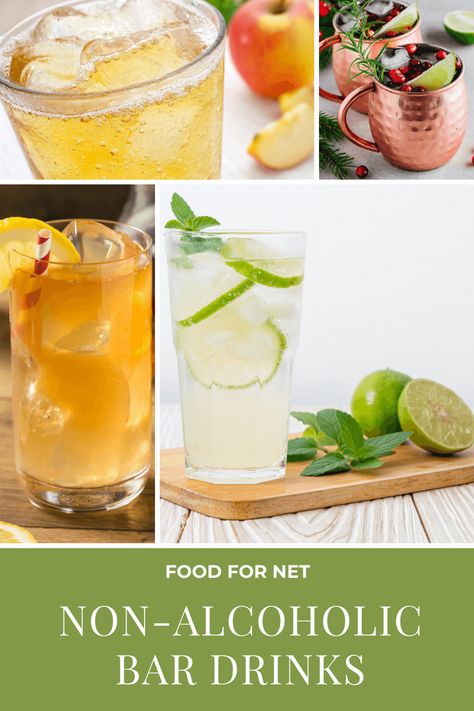 Best Non Alcoholic Drinks, Mocktail Bar, Alcohol Free Cocktails, Easy Mocktail Recipes, Mocktail Drinks, Alcholic Drinks, Summer Drinks Alcohol, Homemade Soda, Alcohol Free Drinks