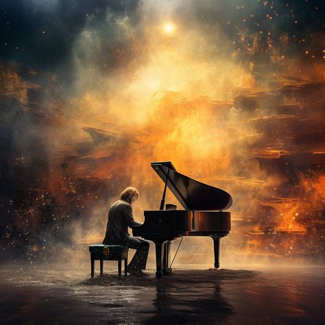 artistic piano image Piano Art Painted, Piano Painting Ideas, Epic Wallpaper, Piano Wallpaper, Diamond Art Diy, Piano Art, Musician Art, Old Pianos, Jesus Christ Artwork