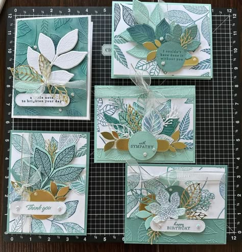 Su Changing Leaves, Changing Leaves Stampin Up Cards, Stampin Up Gorgeous Leaves, Plant Cards, Stamping Crafts, Leaf Collection, Creative Card Ideas, Cardmaking Techniques, Botanical Leaves