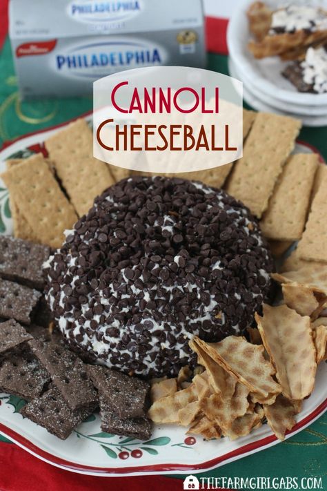 Cookie Dips, Cheeseball Recipes, Cheeseball Recipe, Dessert Cheese Ball, Cheese Ball Recipes Easy, Chocolate Smores, Cannoli Dip, Chips Dip, Dips Recipes