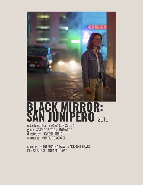 San Junipero Poster, Wlw Polaroid, Black Mirror San Junipero, Polaroid Movie Poster, San Junipero, Mackenzie Davis, Gugu Mbatha Raw, Polaroid Posters, Queer Art