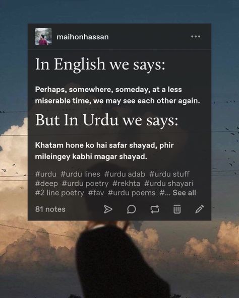 In English We Say But In Urdu Poetry, In English We Say And In Urdu We Say, In Urdu We Say, Urdu Phrases, In English We Say, Urdu Notes, Phobia Words, Old Poetry, Arabic Quotes With Translation