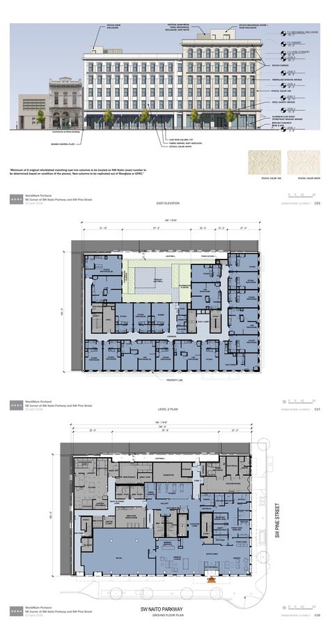 WorldMark by Wyndham Portland - Next Portland Building Basement, Cast Iron Architecture, Analysis Architecture, Site Analysis Architecture, Boutique Hotels Design, Hotel Floor Plan, Elegant Fashion Outfits, Iranian Architecture, Medical Office Design