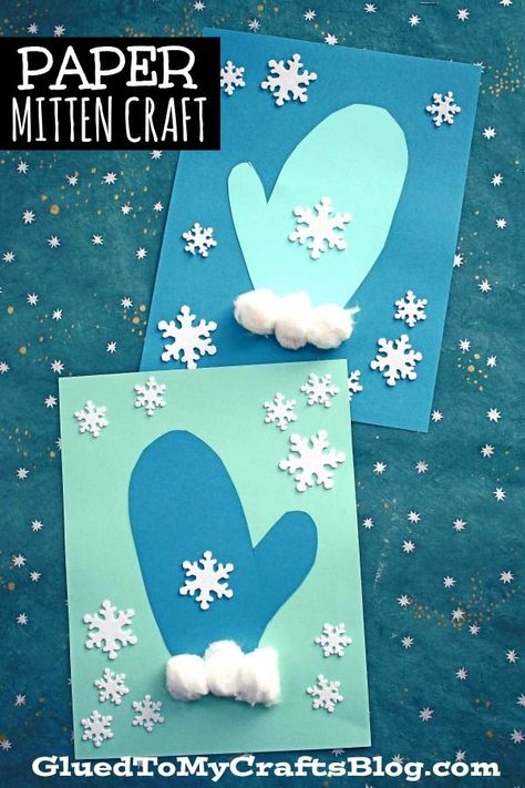 Toddler Made – Paper Mitten Craft Mitten Craft, Easy Mothers Day Crafts For Toddlers, Cheap Kids Crafts, Easy Winter Crafts, Toddler Mittens, Easy Mother's Day Crafts, January Crafts, Construction Paper Crafts, Festive Crafts