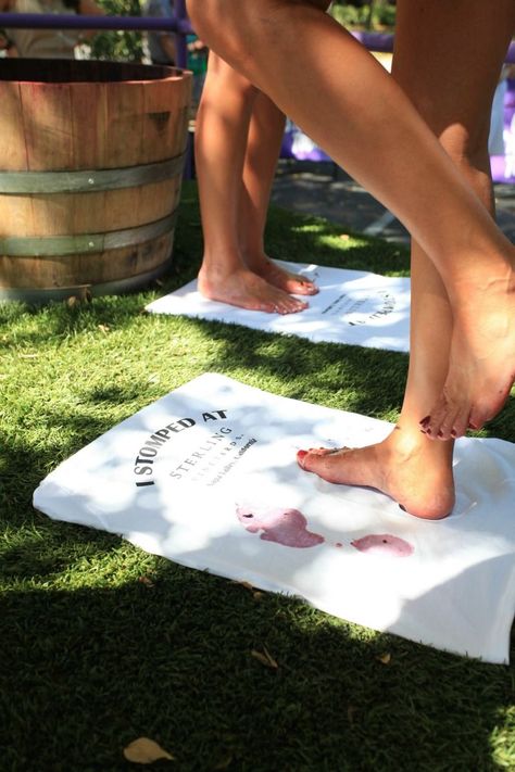 Sterling Vineyards in Napa Valley (Calistoga) allows you to stomp grapes with your feet and then create a t-shirt with your wine footprints as a fun memento. They have an aerial tram to the top of their property with beautiful views (only winery in the world with a gondola ride!). Beginning of October is Crush when the grapes are harvested. Recommends Carpe Diem Wine Bar for dinner and Andaz Napa Hotel in downtown Napa #Winery Downtown Napa, Wine Making Process, Napa Valley Trip, Napa Trip, A Thoughtful Place, Napa Valley Wineries, Gondola Ride, Anniversary Trips, Wine Tour