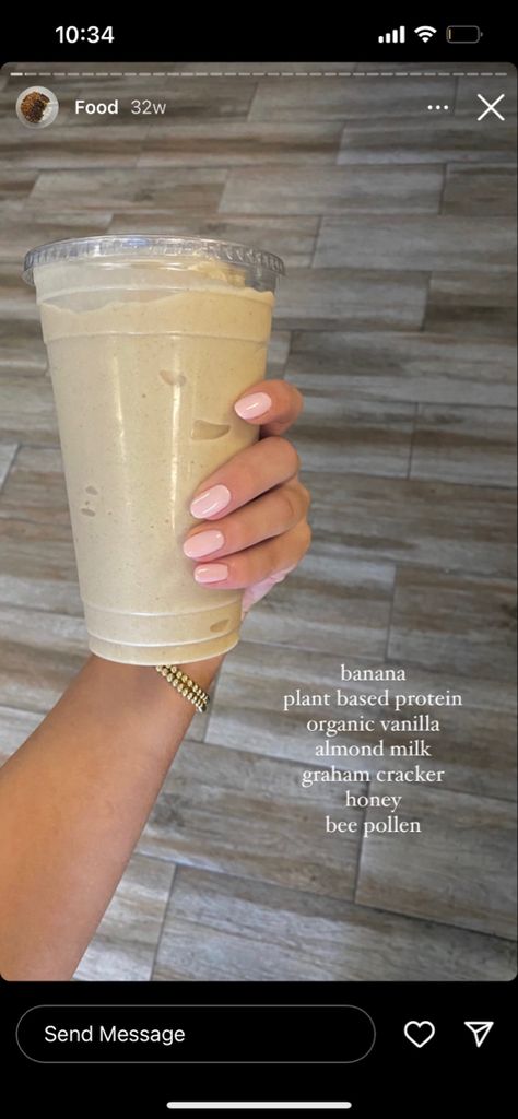 Bee Pollen Smoothie, Honey Bee Pollen, Yummy Alcoholic Drinks, Vanilla Almond Milk, Healthy Drinks Recipes, Bee Pollen, Plant Based Protein, Good Healthy Recipes, Wholesome Food