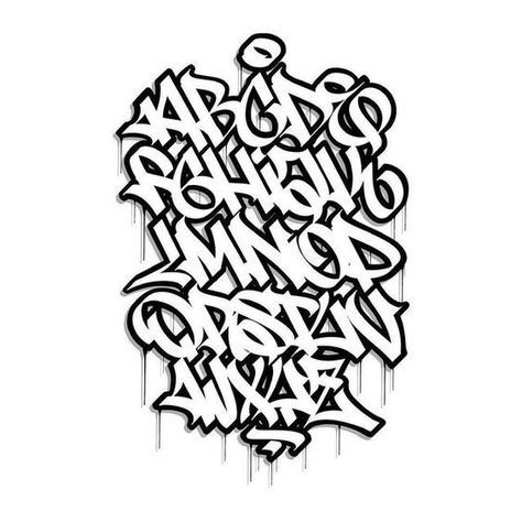 Lettering Fonts Tattoo, Fonts Calligraphy Alphabet, Lettering Fonts Graffiti, Free Graffiti Fonts, Tags Graffiti, Fonts Graffiti, Graffiti Alphabet Styles, Tattoo Lettering Alphabet, Hand Lettering Alphabet Fonts