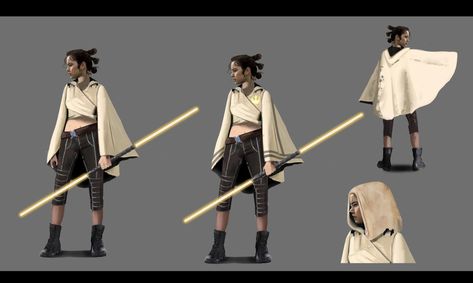 Star Wars Character Concept Art, Lightsaber Pike, Rey Concept Art, Star Wars Character Concept, Reylo Fanfiction, Rey Lightsaber, Star Wars High Republic, Jedi Padawan, Star Wars Fanart