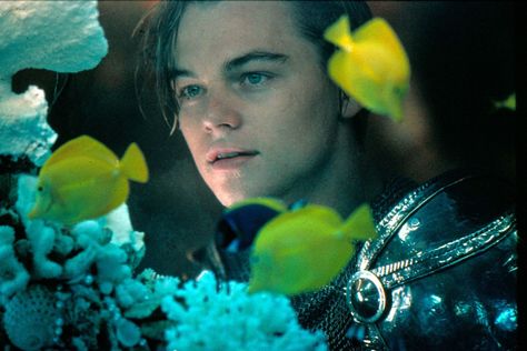 A Vogue Editor’s Love Letter to Leonardo DiCaprio | British Vogue Romeo And Juliet, Leonardo Dicaprio, Fish, Flowers, Blue