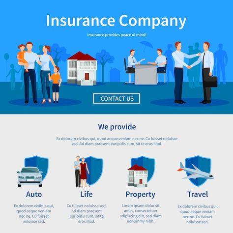 Free vector insurance company one page w... | Free Vector #Freepik #freevector #insurance-banner #insurance-company #insurance-icon #insurance Insurance Ads, Commercial Umbrellas, Process Map, Accident Insurance, Commercial Insurance, One Page Website, Flood Insurance, Online Dating Profile, Business Insurance