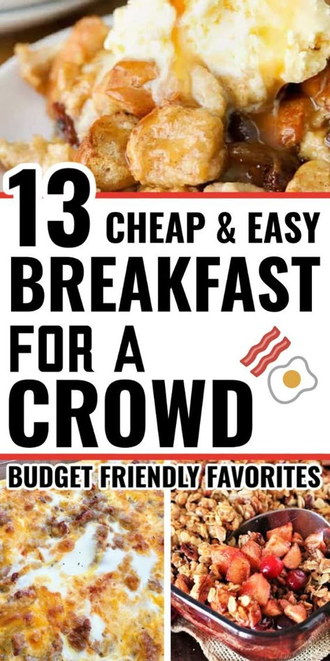 breakfast for a crowd, breakfast for a crowd make ahead, breakfast for a crowd large families, breakfast for a crowd easy, breakfast for a crowd parties, breakfast for a crowd ideas, inexpensive breakfast, breakfast potluck, cheap breakfast, kid friendly breakfast, Mass Breakfast Ideas, Breakfast For 25 People, Big Batch Recipes To Feed A Crowd, Breakfast Big Family, Easy Breakfast To Feed A Crowd, Sweet Breakfast For A Crowd, Big Batch Breakfast Recipes, Breakfast Ideas For Big Groups, Breakfast For 6 People