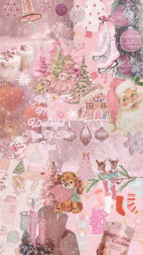 I’m a traditional christmas girly but this is so cute Pink Christmas Iphone Wallpaper, Cute Shuffles, Christmas Phone Backgrounds, Christmas Screen Savers, Christmas Wallpaper Ipad, Holiday Iphone Wallpaper, Christmas Wallpaper Iphone Cute, Iphone Wallpaper Preppy, Cute Home Screen Wallpaper