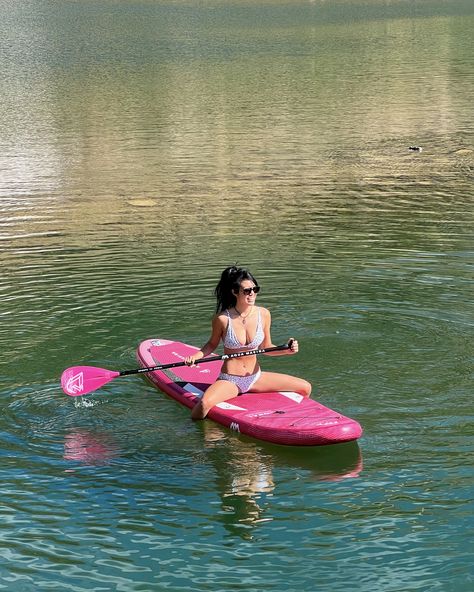 Pink inflatable stand up paddle board Paddle Board, Pink Paddle Board, Sunset Paddle Boarding, Standup Paddle Board Aesthetic, Stand Up Paddle Boarding, Pvc Railing, Inflatable Stand Up Paddle Board, Yoga On Paddle Board, Best Inflatable Paddle Board