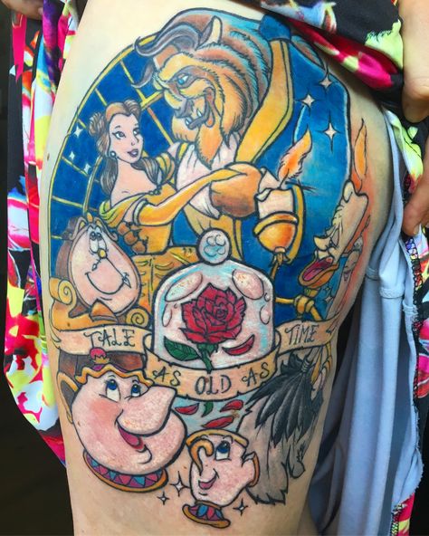 Juliet Stevenson, Beast Tattoo, Beauty And The Beast Tattoo, Tattoo Disney, Favorite Tattoos, Beauty Drawings, Full Sleeve Tattoo Design, Full Sleeve Tattoos, Full Sleeve Tattoo