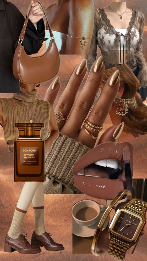 Manifest elegance and natural beauty with brown color 🍂🍂🤎👜 Brown Nails Aesthetic, Nails Aesthetic, Brown Nails, Nail Trends, Trendy Nails, Brown Color, Natural Beauty, Nail Designs, Ford