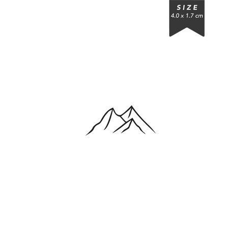 Moutain Tattoos, Berg Tattoo, Mountain Tattoo Simple, Small Tats, Water Tattoo, Landscape Tattoo, Muster Tattoos, Cute Tiny Tattoos, Modern Tattoos