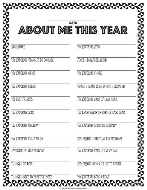 This New Years Time Capsule Printable Questionnaire for teens and tweens is such a fun New Years tradition to start with your family. Just fill it out and save it to be opened on a future date! | Mandy's Party Printables Time Capsule Ideas, New Year Printables, Kids New Years Eve, New Year's Eve Activities, Traditions To Start, New Years Traditions, New Years Activities, Activity Days, School Time