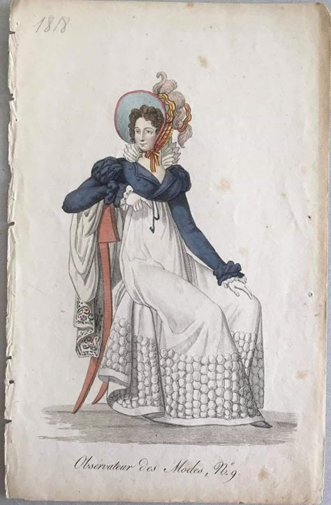 1810s Fashion, 1820s Fashion, Regency Fashion Plates, Empire Fashion, Regency Clothing, Regency Gown, Regency Era Fashion, Regency Fashion, Regency Dress