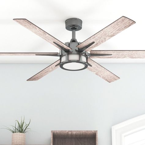 Ceiling Fans Without Lights, Dimmable Led Lights, Led Ceiling Fan, Fan With Light, Modern Ceiling Fan, Ceiling Fan With Remote, Grey Oak, Ceiling Fans, Fan Light