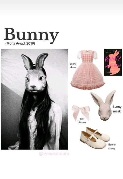 Vintage Animal Costumes, Bunny Mona Awad Characters, Bunny Mona Awad Fanart, Luisa Costume, Bunny Mona Awad, Mona Awad, Girly Costumes, Basic Halloween Costumes, Blonde Halloween Costumes