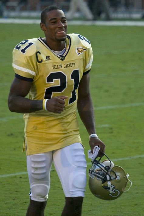 Calvin Johnson Georgia Tech Football, College Football Players, Calvin Johnson, Georgia Tech Yellow Jackets, Yellow Jackets, Sports Logos, Wide Receiver, Football And Basketball, Sports Mom