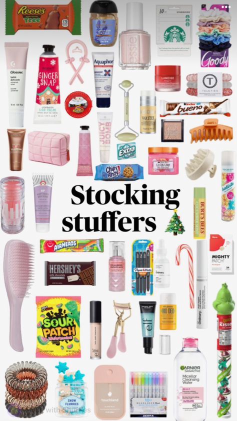 Stocking stuffers!!! #stocking#christmas#preppy#aesthetic#cute#ideas#christmasideas#fyppp#trending#viral Christmas Gift Ideas For My Sister, Cute Things For Christmas Gifts, Cute Gift Ideas For Christmas, Christmas With List Ideas, Good Gifts For Christmas, Stocking Stuffers For Best Friend, Cute Simple Christmas Gifts For Friends, Christmas Must Haves Gift Ideas, What To Get Your Best Friend For Xmas